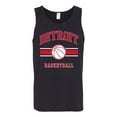 thumbnail image 2 of Wild Bobby City of Detroit DET Basketball Fantasy Fan Sports Mens Tank Top, Black, Small, 2 of 5