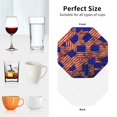 thumbnail image 6 of Vsdgher Vintage USA Flag Leather Coasters for Drinks, Durable Drink Coasters 4 Set for Tabletop Protection, Luxurious Home Décor and Housewarming Gift-Octagon, 6 of 6