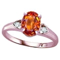 thumbnail image 3 of Star K � Oval 8x6 Simulated Orange Mexican Fire Opal Love Promise Ring, 3 of 9