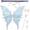 Blue, variant on Alaiyaky 6Pcs Fairy Wings for Adults, Butterfly Wings for Women, Halloween Costume Angel Wings disfraz de Halloween, alas de ángel para mujer
