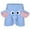 Blue, variant on Mens Casual Shorts Summer A Fun Elephant Decorative Shorts Fashion Novelty Funny Home Short Trousers Comfy Dailywear
