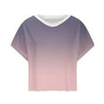 thumbnail image 4 of Aofany Womens Workout Tops Backless Short Sleeve Athletic Shirt Running Crop Top Gym Yoga Tee, 4 of 5