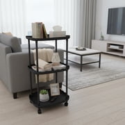 Lignoak Mini Table Easy Small Apartment Bedside Table Small Table Black