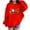 Red, variant on Lorytime Christmas Hoodies for Boys Unisex Santa Claus Sweatshirt Long Sleeve Pullover Drop Shoulder Cute Tops Black