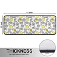 thumbnail image 5 of Kitchen Rugs Sets Of 2,Yellow Lemon Fruit Slices White Pattern Anti Fatigue Kitchen Mat Rugs Non Slip Washable,Decorative Kitchen Floor Mats for Kitchen,Sink,Laundry,17"x47"+17"x47", 5 of 5