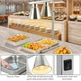 thumbnail image 3 of EastVita Commercial Grade Food Heat Lamp,Portable 2-Bulb 500W Electric Food Warmer,Rapid Heating,Countertop Heat Lamp,Silver, 3 of 7