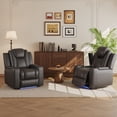 thumbnail image 5 of COLAMY Sereno Dual Motors Wall Hugger Power Recliner Chair with Power Headrest for Living Room, Home Theater Seating with Hidden Storage, Black, 5 of 11