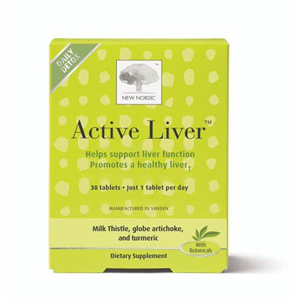 New Nordic Active Liver Daily Detox & Repair Supplement Milk
