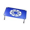 thumbnail image 4 of Base de enfriamiento para enrutadores, soporte para decodificador de TV, soporte portátil multifunción, estante de enfriamiento para enrutadores, para Azul, 4 of 8