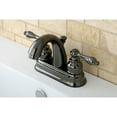 thumbnail image 2 of NB5610AL Water Onyx 4 inch centerset lavatory faucet with ABS/Brass pop up drain, Black Nickel, 2 of 5