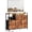 Brown, variant on Simenmax 47 Inch TV Stand with Charging Station, Entertainment Center with 8 Fabric Drawers, Media Console Table for Living Room, Bedroom, Hallway,Black