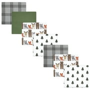 Luvable Friends Hudson Baby Flannel Receiving Blankets 7pk, Woodland Bloom