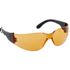 SAS Safety NSX Black Temple High-Impact Poly Orange Lens Safe Glasses