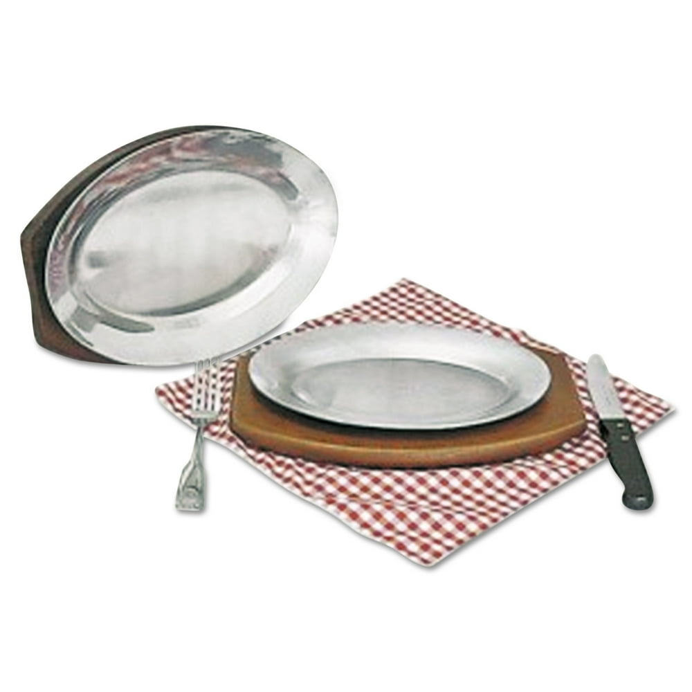 Steak Platter, Cast Aluminum, 10 1/2" x 7"