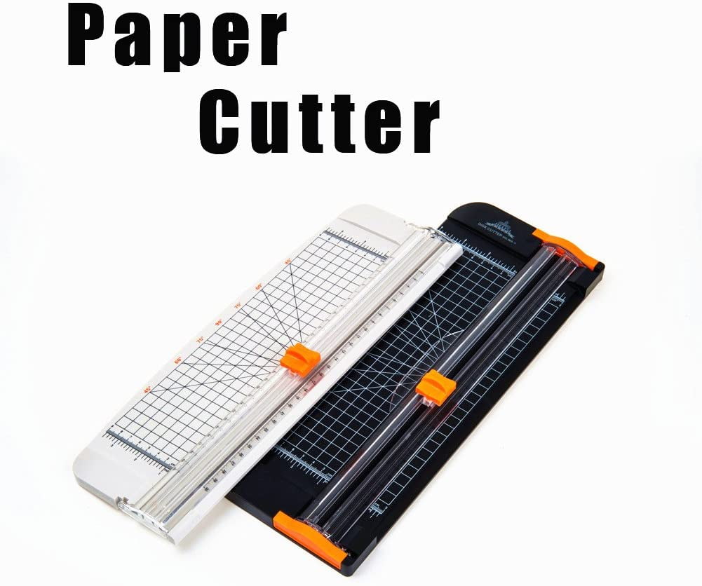 Portable Paper Trimmer Cutters Guillotine with Pull-out Ruler Paper Trimmers 