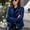 Blue, variant on Turilly Womens Jackets Ladies Women Cool Faux Leather Jacket Long Sleeve Zipper Fitted Coat Fall Short Jacket