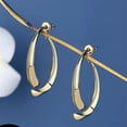 thumbnail image 4 of Gold Post Hoop Earrings for Women, 4 of 4