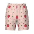 thumbnail image 5 of Rocae Strawberry for Men's Swim Trunks Quick Dry With Two Side Pockets and One Lined Patch Pocket3X-Large, 5 of 9