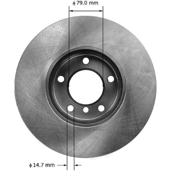 BENDIX PRT6077 Bendix Brake Rotor Fits select: 2007-2018 BMW 328, 2013-2018 BMW 320