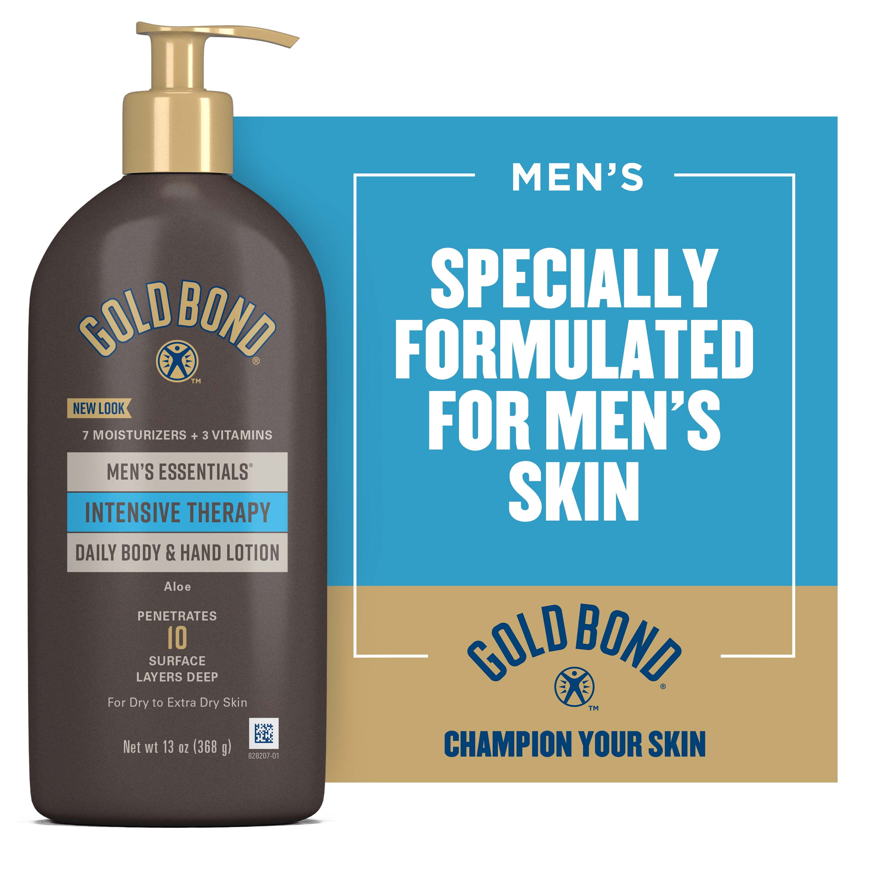 Gold Bond Men's Essentials Intensive Therapy Lotion, 13 oz., With Aloe