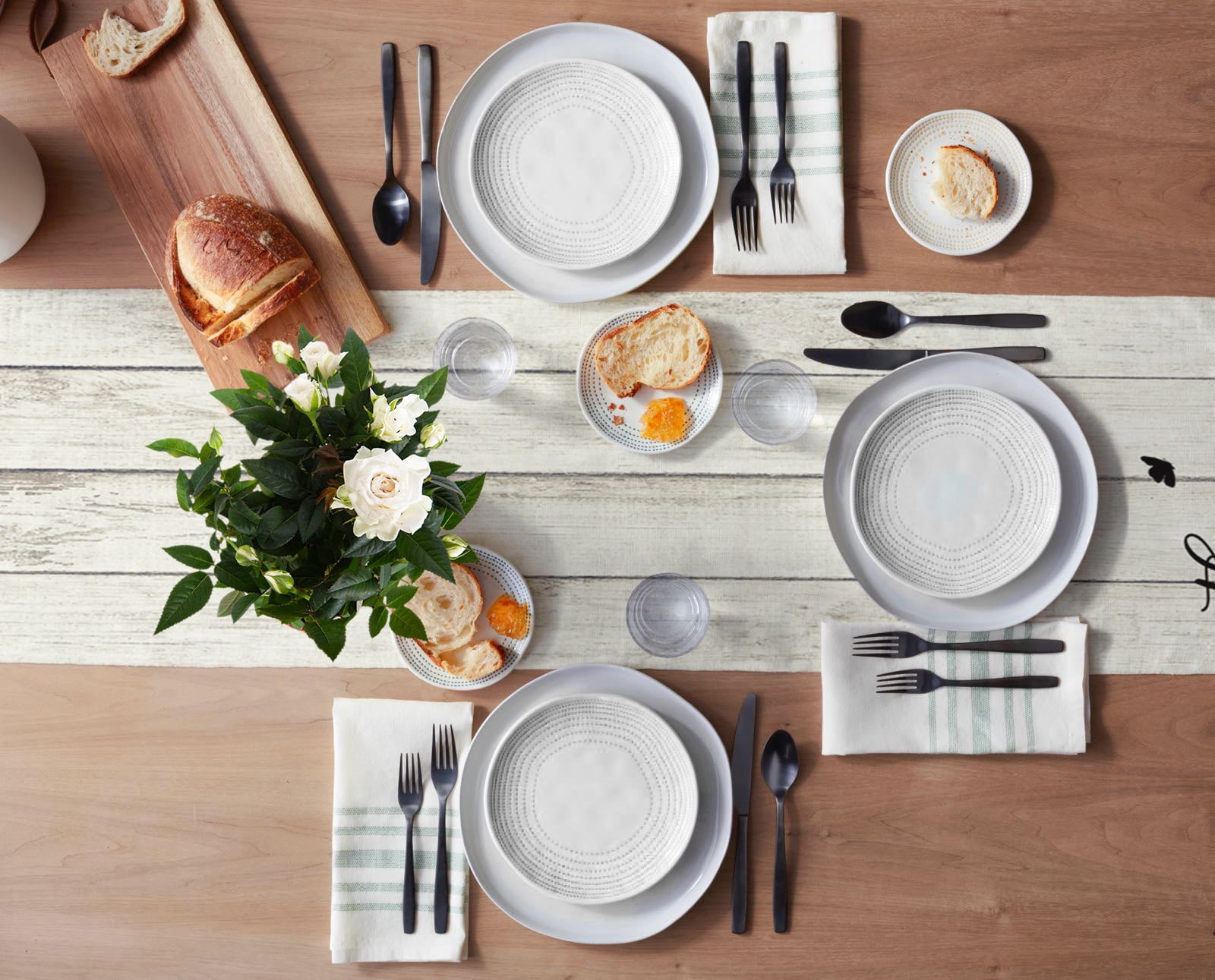 Table Runner Dresser Scarves 90 Inch Long, Vintage Farmhouse Wooden Board Linen Dining Table Runners This is Us Our life Our Story Our Home Tabletop Scarf for Wedding Holiday Party Kitchen