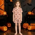 thumbnail image 2 of Pajamas for Girls Set, Toddlers Halloween Pajamas Baby Kids Boy Girl Pumpkin Pajama Set Ghost Pjs Jammies Button Down Lounge Sleepwear, 2 of 4