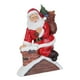 thumbnail image 2 of Figuras navideñas de Papá Noel de resina, centro de mesa, manualidades, Papá Noel decorativo Estilo G, 2 of 9