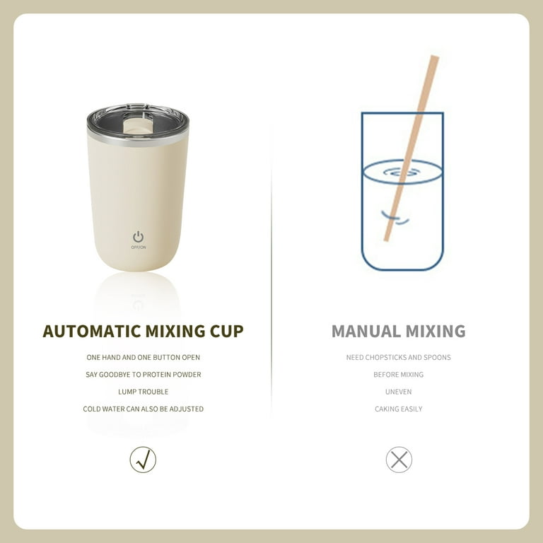 350ml Auto Self Stirring Mug Coffee Self Mixing Cup Electric Stainless  Steel