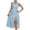 Blue, variant on IROINNID Women's A-Line Dress Fashion Spring, Summer And Autumn Casual Sleeveless Printed Dress V-Neck Comfort Waist Dress