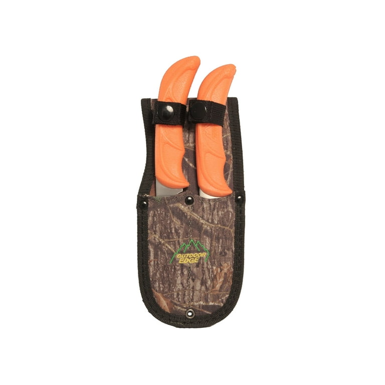 Outdoor Edge WildPair™ Caping and Gut Hook Knife Set with Sheath