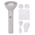 thumbnail image 2 of Flashlight, Circular Lamp Holder Rechargeable Portable Flashlight Eye Protection  For Home Red,Green,Light Gray, 2 of 8