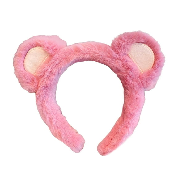 Lovely Bear Ears Shape Hair Hoop Women Wash Face Headbands Makeup Headwear for Women and Kids