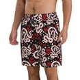 thumbnail image 2 of Pofeuu Snake And Rose Prin Men's Swim Trunks Quick Dry Bathing Suit Swimming Board Shorts Mesh Lining Beach Swimwear-3X-Large, 2 of 6
