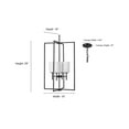 thumbnail image 2 of Millennium Lighting 96004-MB Luxx 4 Light 18" Wide Pendant - Black, 2 of 7