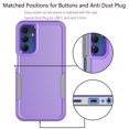 thumbnail image 6 of Galaxy A15 5G Case , 2 in 1 Phone Case for Samsung Galaxy A15 5G 6.5 inch ,Takfox Shockproof Protection Heavy Duty Armor Hard Plastic & Rubber Rugged Full Body Bumper Cover ( Purple ), 6 of 12
