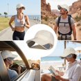 thumbnail image 7 of Hsqqdc Extra Wide Brim Retractable Sun Visor Cap Adjustable Anti-UV Baseball Hat Men Women, 7 of 7