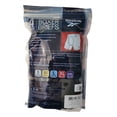thumbnail image 2 of Reebok Men's Boxer Briefs - 4 Pack 6'' Inseam Stretch Performance Underwear Quick Dry Moisture Wicking Boxers - All-Pure Black - M, 2 of 2