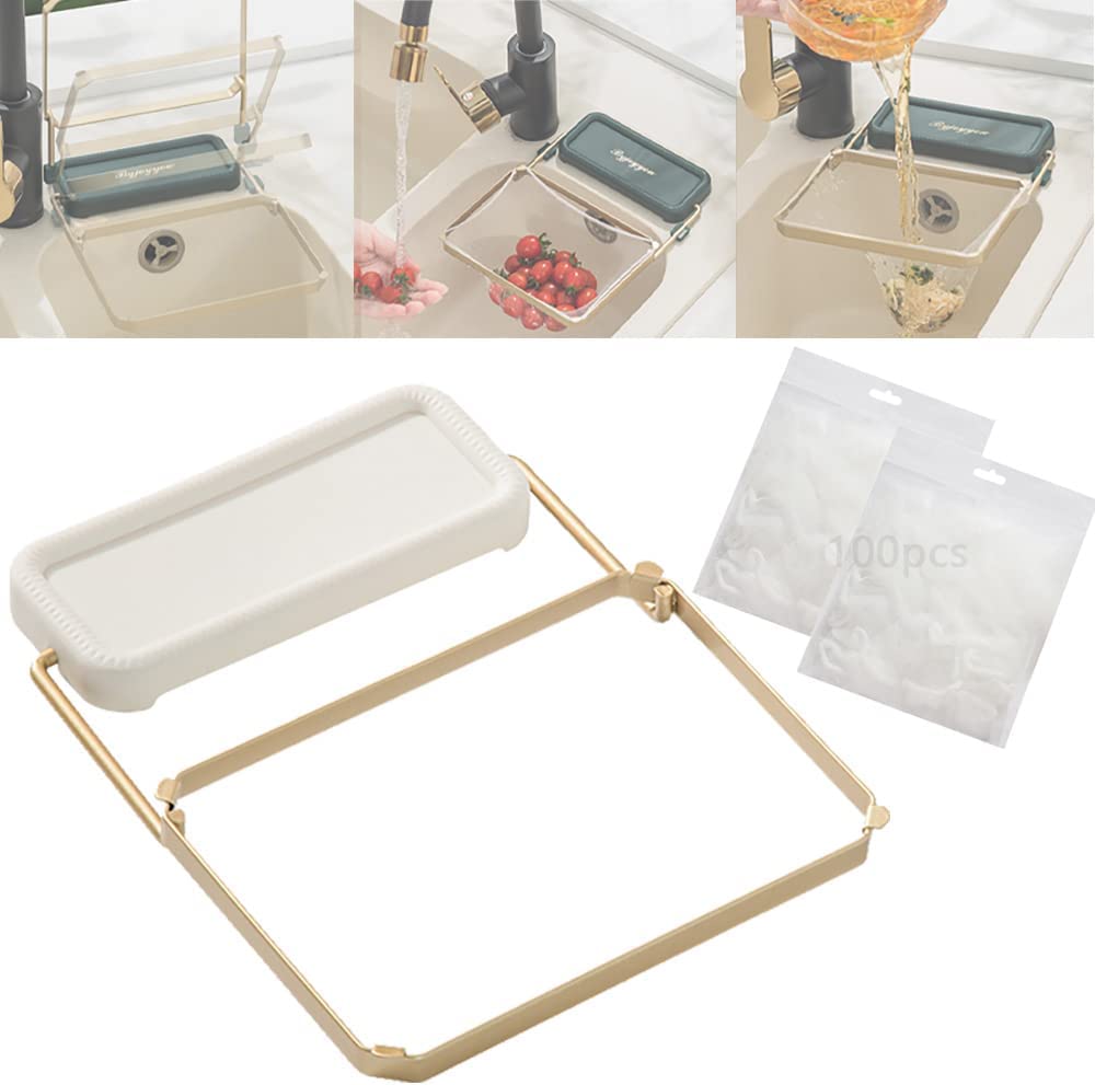 KissDate Kitchen Residue Filter Screen Holder Includes 100 Nets, 2023