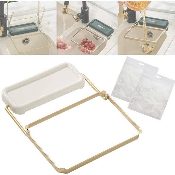 ZXM Kitchen Residue Filter Screen Holder Includes 100 Nets, 2023 New Kitchen Residue Filter Screen Holder