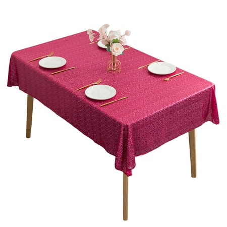

Wanwan Table Cloth Exquisite Anti-fade Anti-slip Colorful Decorative Dining Room Sequin Table Cover Party Supplies for Gift