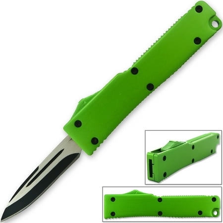 - Electrifying California Legal OTF Dual Action Knife (Green)