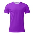 thumbnail image 5 of kamemi Graphic Tees Men Men's V-Neck T-shirts(Purple,L), 5 of 6