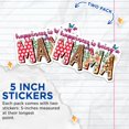 thumbnail image 4 of (2 Pack) Happiness is Being A Mama Stickers - Trendy Leopard Floral Cow Print Mom Life Decal - New Mother Appreciation - 5" On Longest Side - Sticks to Smooth Flat Surfaces - Made in USA - BMCS28104, 4 of 7