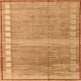 thumbnail image 1 of Ahgly Company Indoor Square Abstract Orange Oriental Area Rugs, 4' Square, 1 of 6