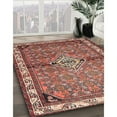 thumbnail image 3 of Ahgly Company Machine Washable Indoor Rectangle Traditional Brown Red Area Rugs, 5' x 8', 3 of 7