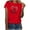 Red, variant on My Order Women's Short Sleeve Heart Print Round Neck Tshirt Summer Fashion Blouse My Items