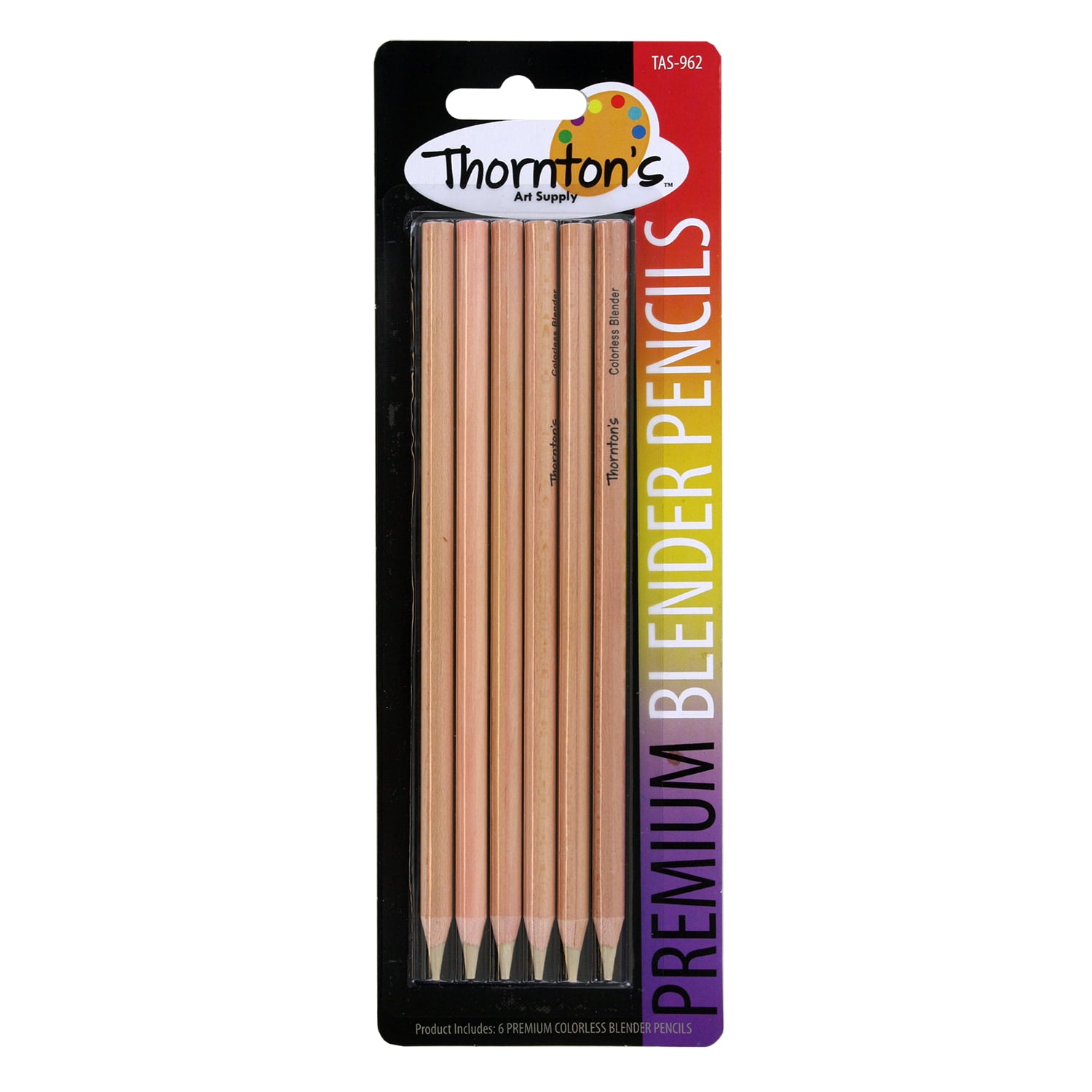 (2 pack) Thornton's Art Supply Premium Colorless Blender Pencils, Pack of 72