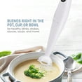 thumbnail image 5 of Electric Immersion Hand Blender Stick Mixer Chopper 1-Touch Control Multi Purpose 150 Watts For Soups Sauces Baby Food White, 5 of 6