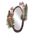 thumbnail image 2 of Wooden Mushroom Handheld Small Retro Mushroom Wall Decorative, Makeup Magnifying Glass, 2 of 5