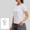 White, variant on Womens Workout Tops Short Sleeve Crew Neck Yoga Pilates Breathable Athletic Gym Running Shirts White